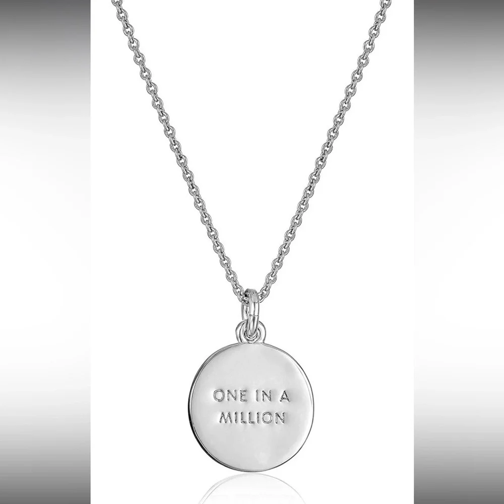 Kate Spade New York Initial Pendant Necklace J Silver
